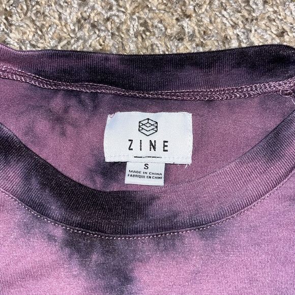 Purple and black tiedye long sleeve - Picture 2 of 3